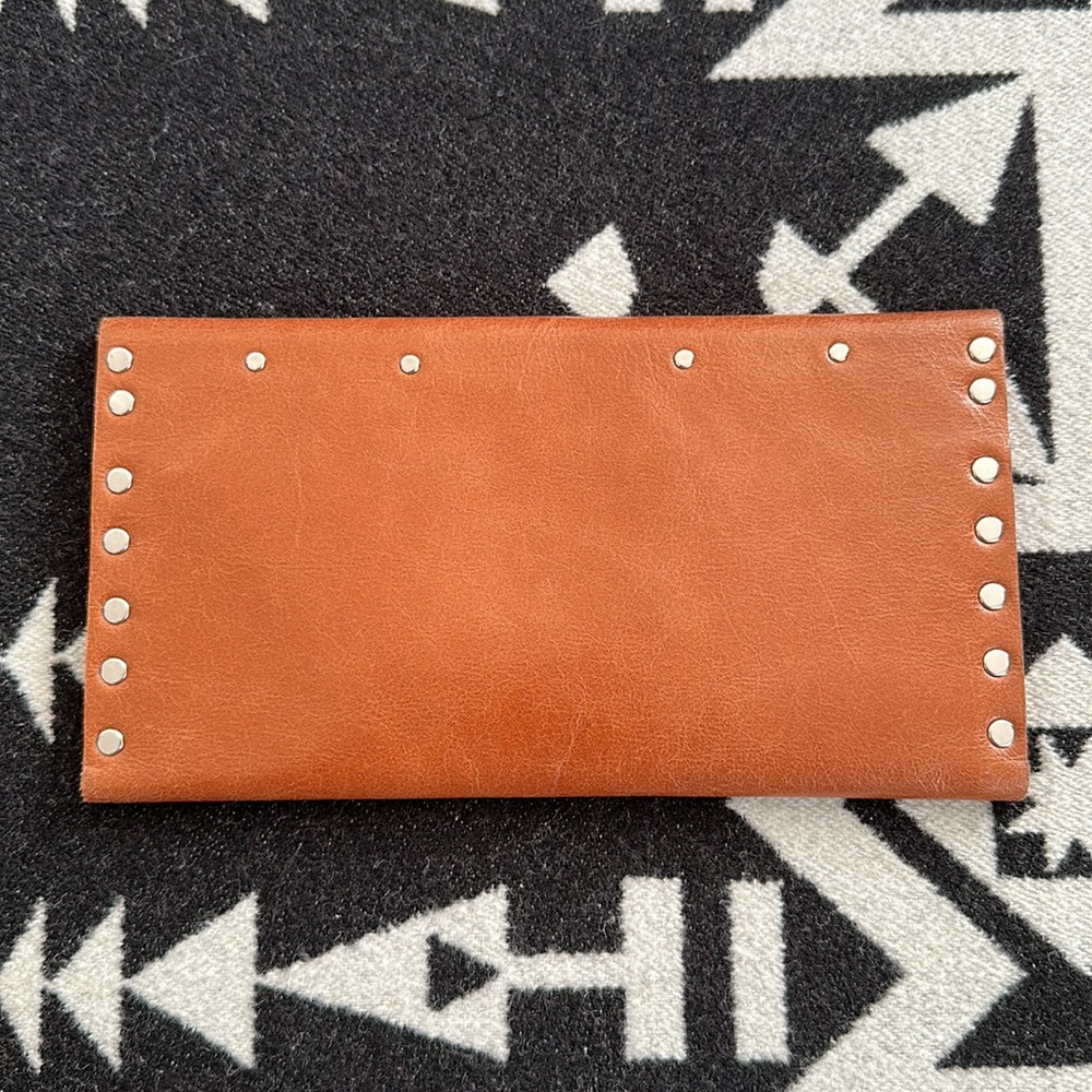 NWOT Nicole Cipriano (Cipriano Designs) Brown Leather Clutch/Wallet - Picture 2 of 10